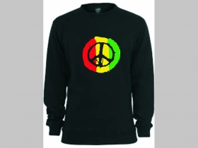 Rasta Peace  mikina bez kapuce